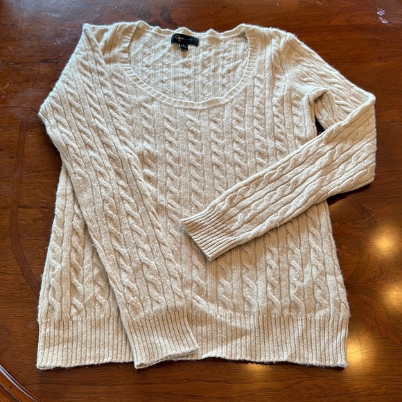 Aqua Cashmere Scoop Neck Sweater - Picture 1 of 3